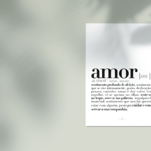 print | amor . love